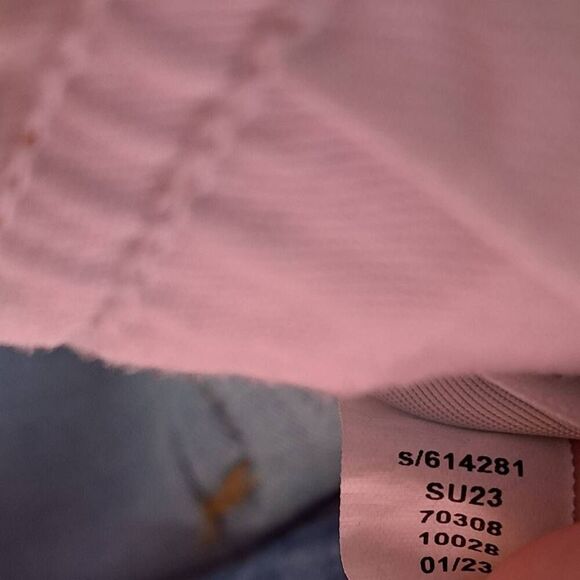 Loft Women's Chewed Hem High Rise Kick Crop Jeans size 12 / 31 - Picture 9 of 9